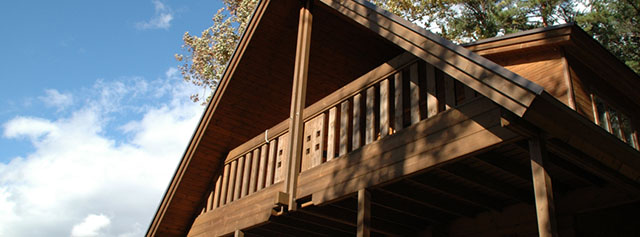 八ヶ岳本社 | 工房 ログハウス 外観 